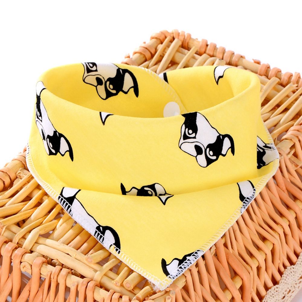 Dog Bandana Scarf - 흰 토끼곰 체크무늬 그루밍 액세서리 고양이
