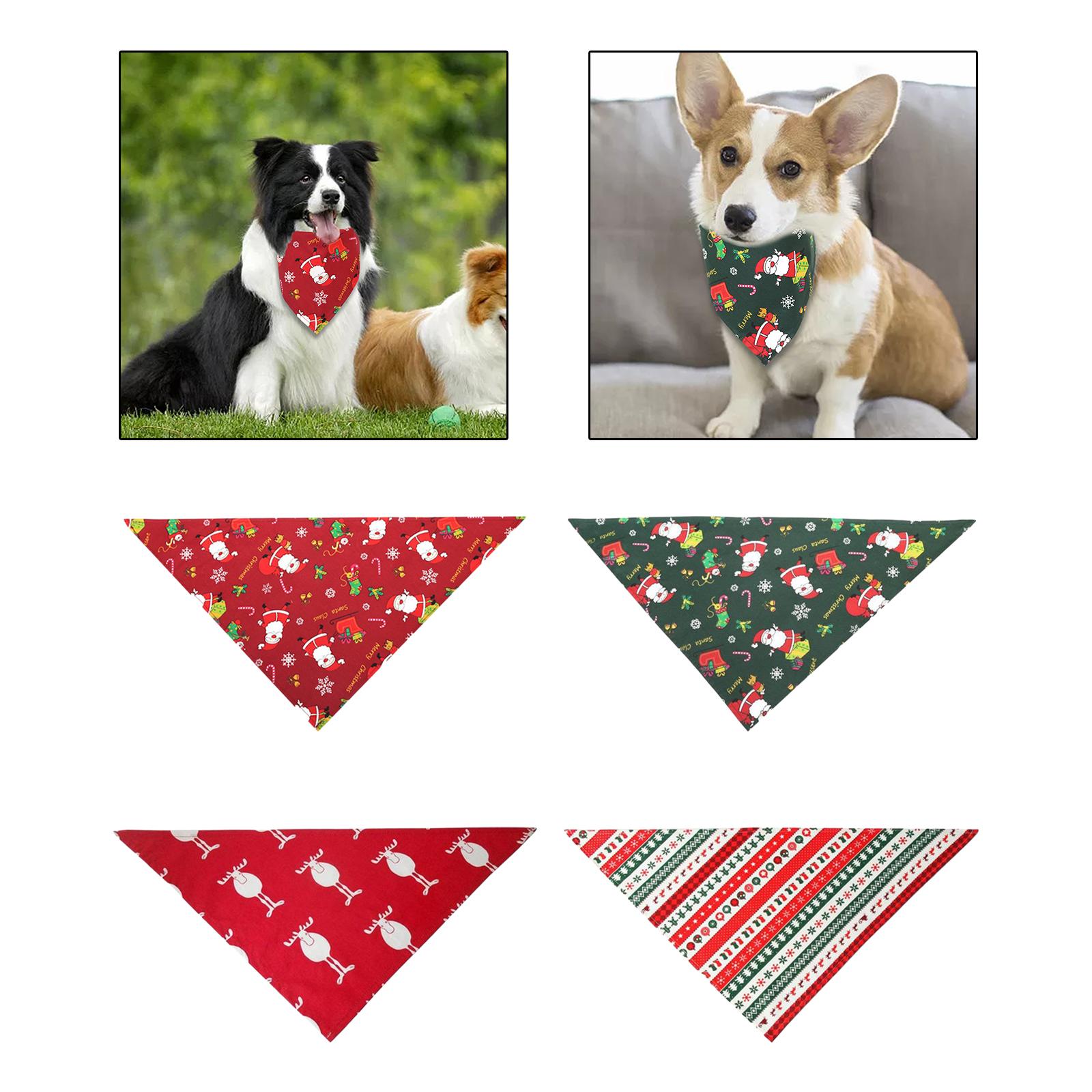 Dog Bandana Scarf - 세탁 가능한 강아지 반다나, 휴일 장식