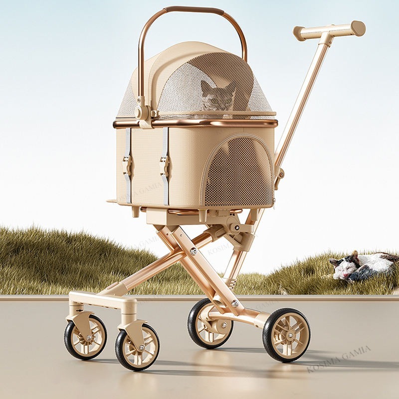 새로운 분리형 반려동물 유모차, 휴대용 원클릭 접이식  - Pet Stroller Carrier 리뷰 및 가격