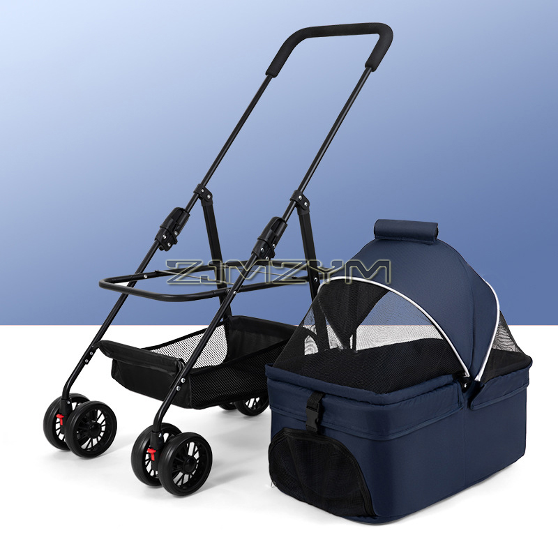 반려동물 이동장 유모차, 360도 회전 앞바퀴, 뒷바퀴 - Pet Stroller Carrier 리뷰 및 가격