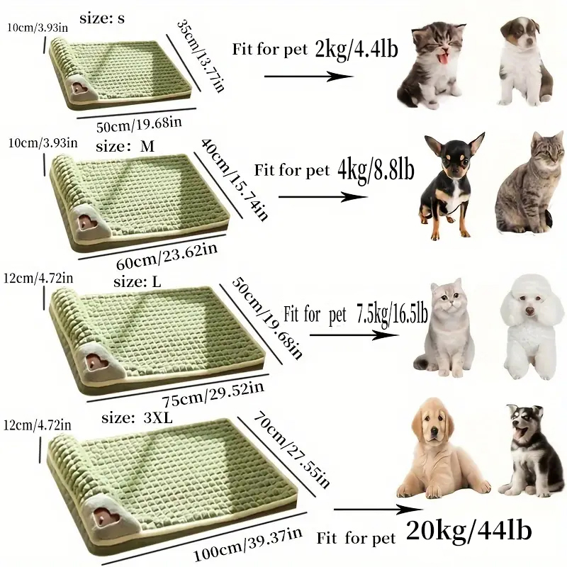 국경 간 새로운 도착 잠자는 개 매트 겨울 따뜻한 이동 - Pet Supplies Plus 리뷰 및 가격