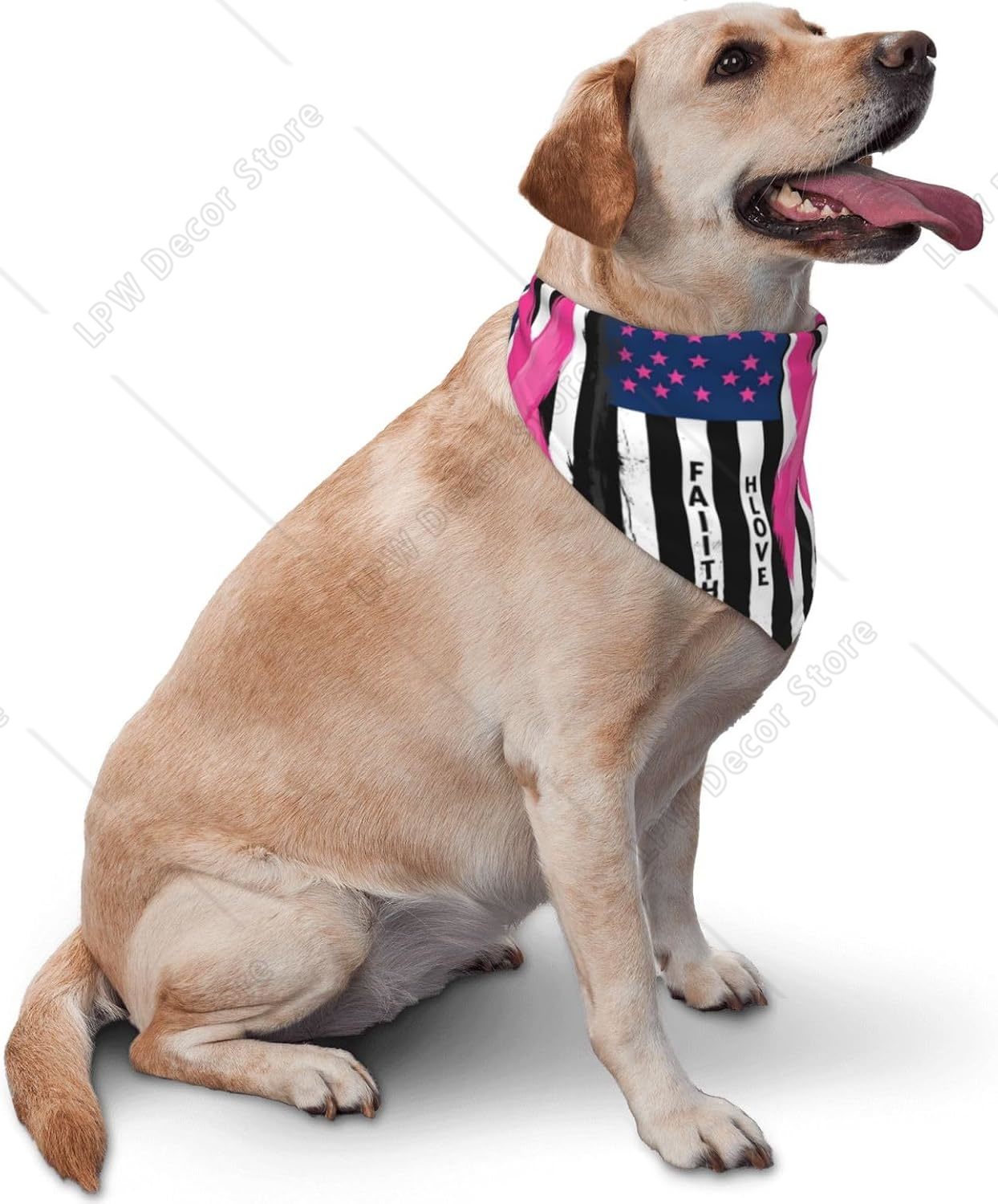 리본 유방암 인식 강아지 반다나 삼각형 애완견 스카프  - Dog Bandana Scarf 리뷰 및 가격