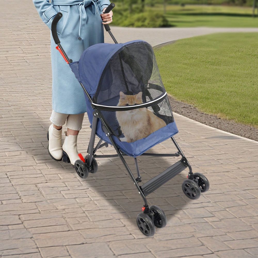 접이식 애완동물 여행용 유모차, 4륜 애완동물 캐리어, - Pet Stroller Carrier 리뷰 및 가격