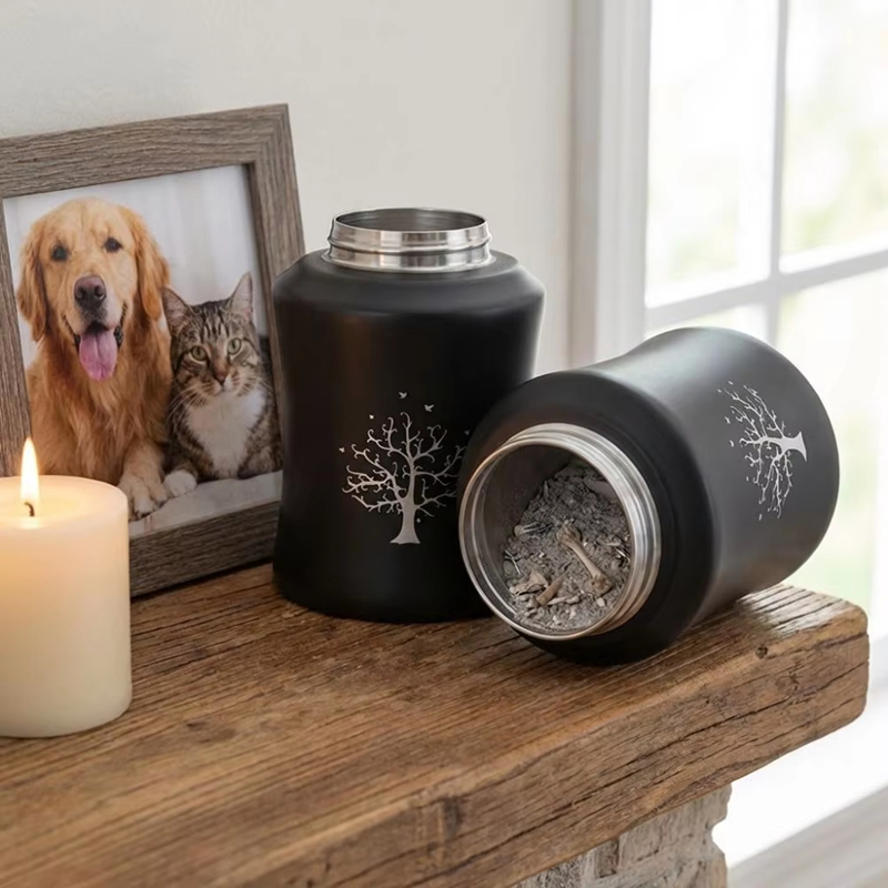 뚜껑이 있는 스테인레스 스틸 애완동물 유골 보관함, 방 - Pet Supplies Stores 리뷰 및 가격