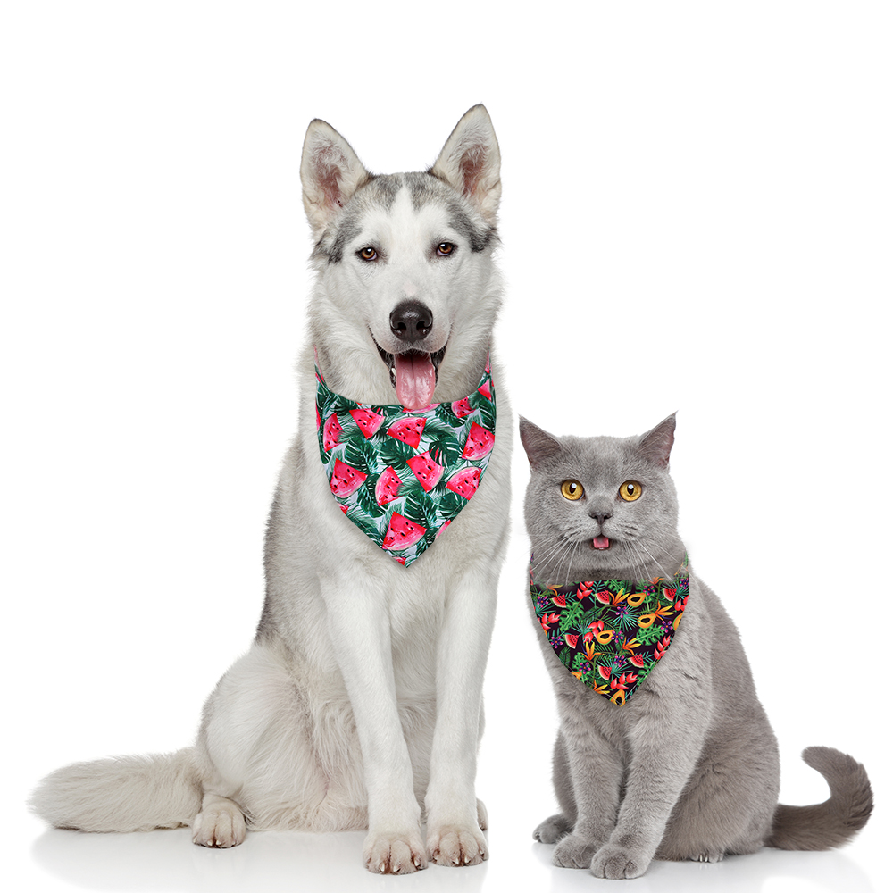 8pcs 개 두건 과일 스타일 두건 개 액세서리 개 스 - Dog Bandana Scarf 리뷰 및 가격