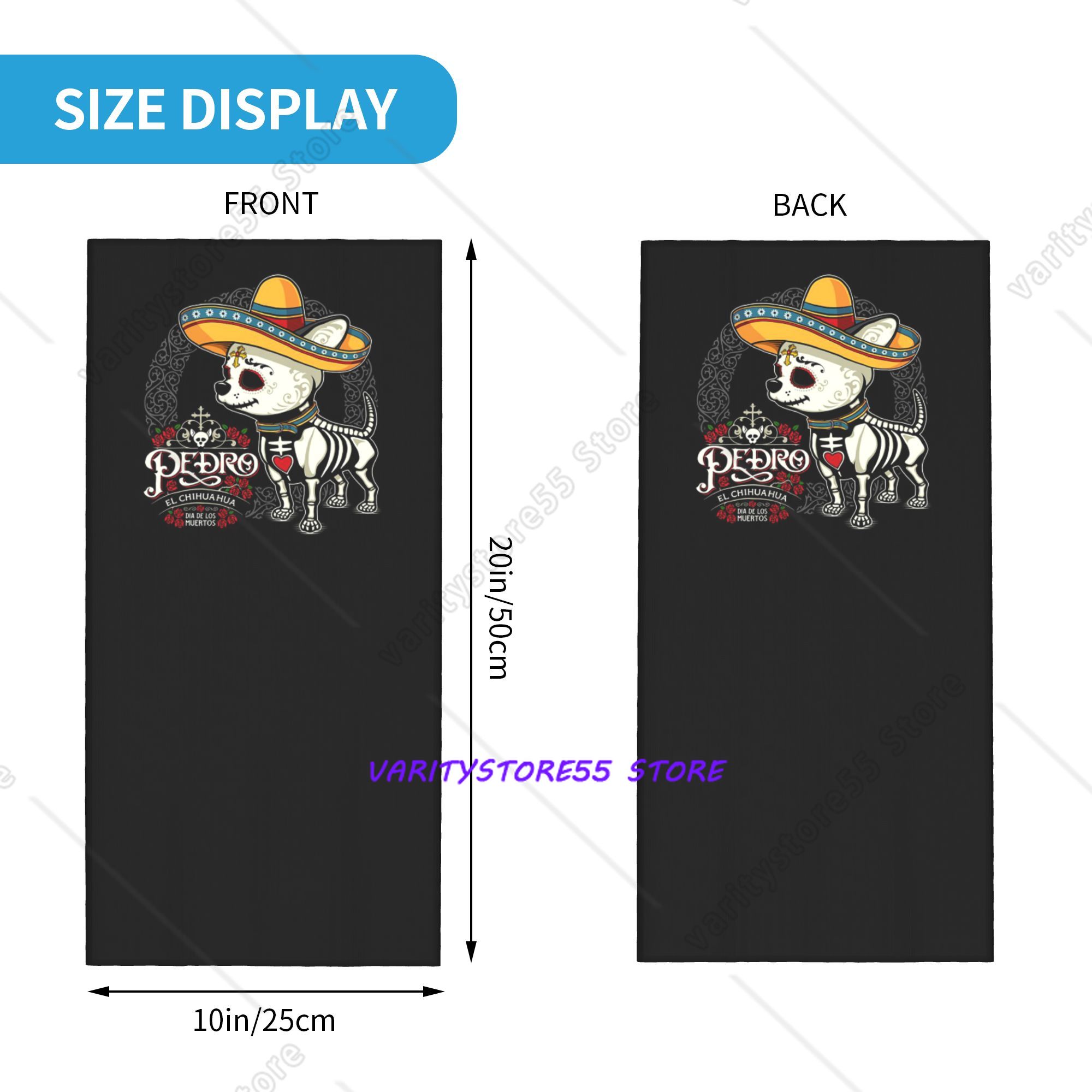 Day of the Dead Dog 프린트 반다나 넥  - Dog Bandana Scarf 리뷰 및 가격