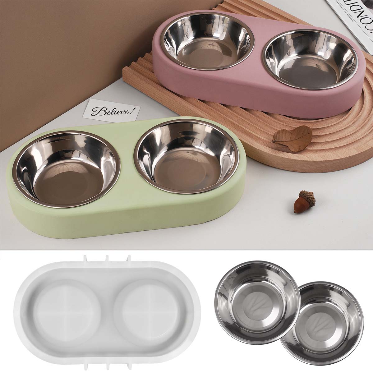 반려동물 사료 그릇 실리콘 몰드 DIY 고양이 및 강아 - Pet Supplies Stores 리뷰 및 가격