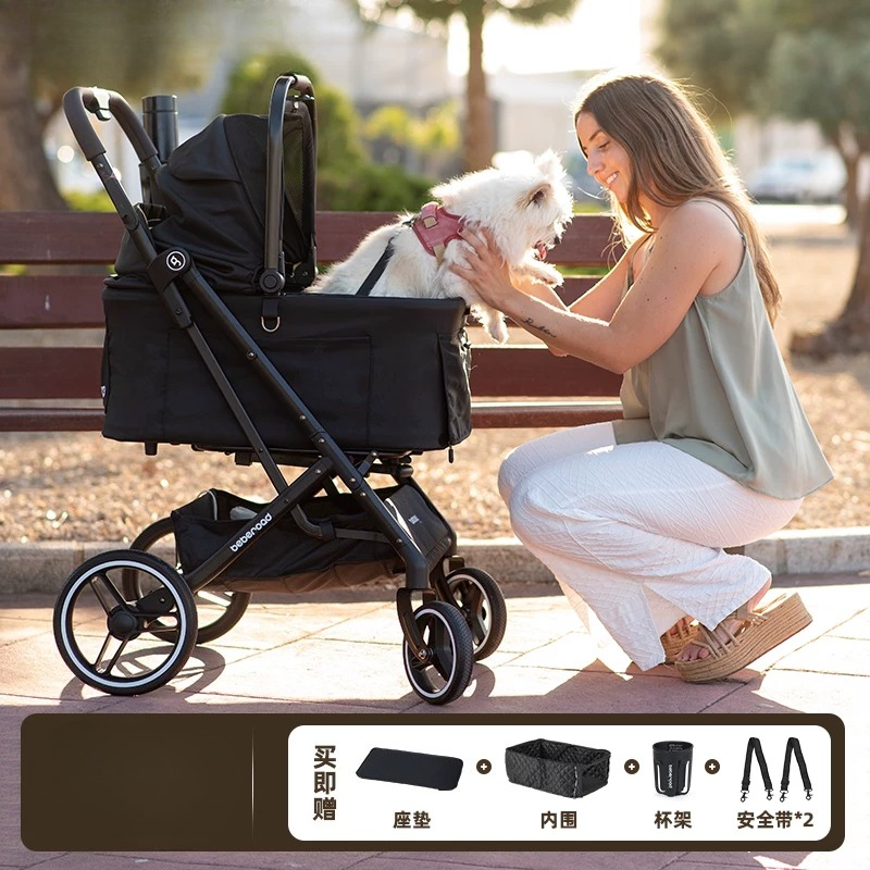 중형견과 고양이를 위한 2-in-1 펫 스트롤러, 분리 - Pet Stroller Carrier 리뷰 및 가격